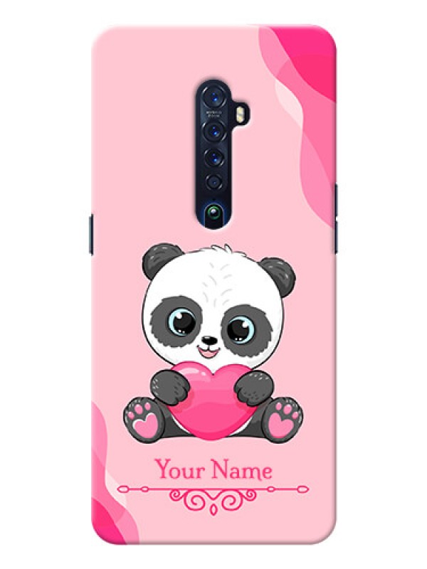 Custom Reno 2 Mobile Back Covers: Cute Panda Design