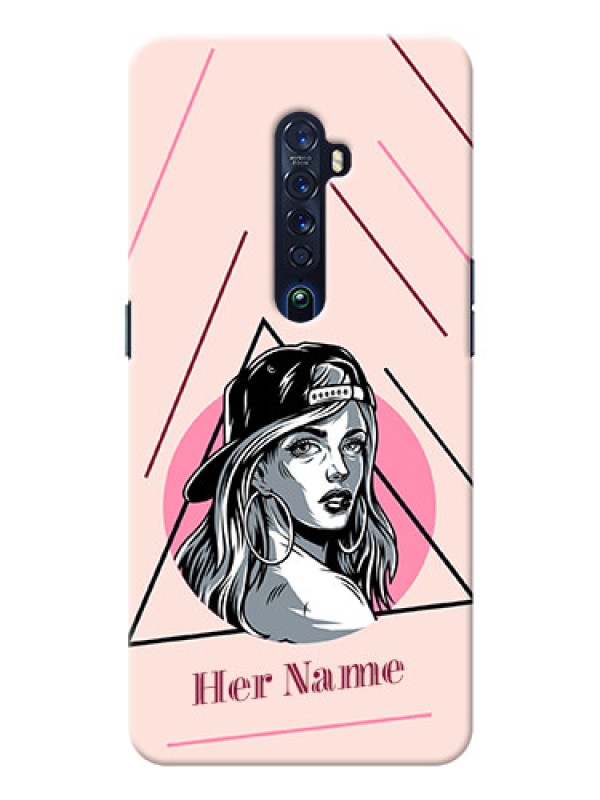 Custom Reno 2 Custom Phone Cases: Rockstar Girl Design