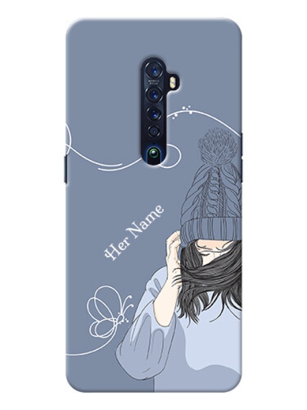 Custom Reno 2 Custom Mobile Case with Girl in winter outfit Design