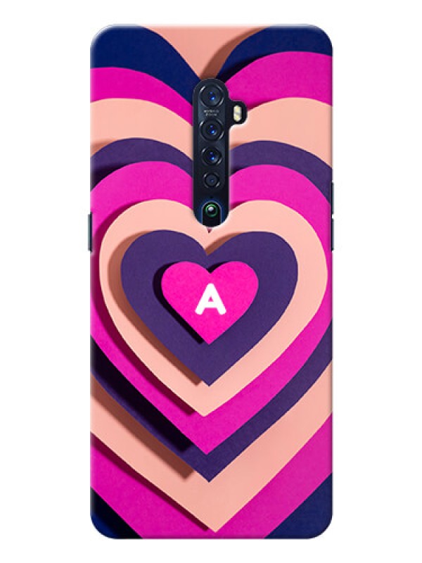 Custom Reno 2 Custom Mobile Case with Cute Heart Pattern Design