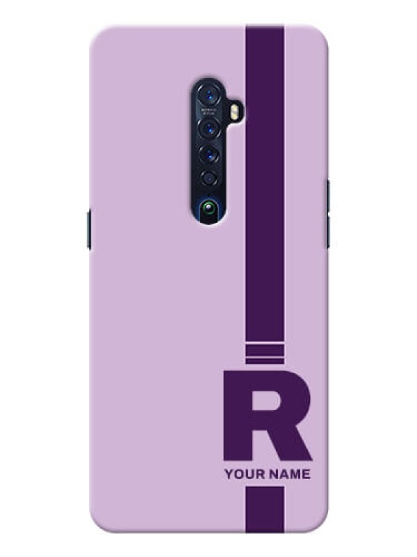 Custom Reno 2 Custom Phone Covers: Simple dual tone stripe with name Design