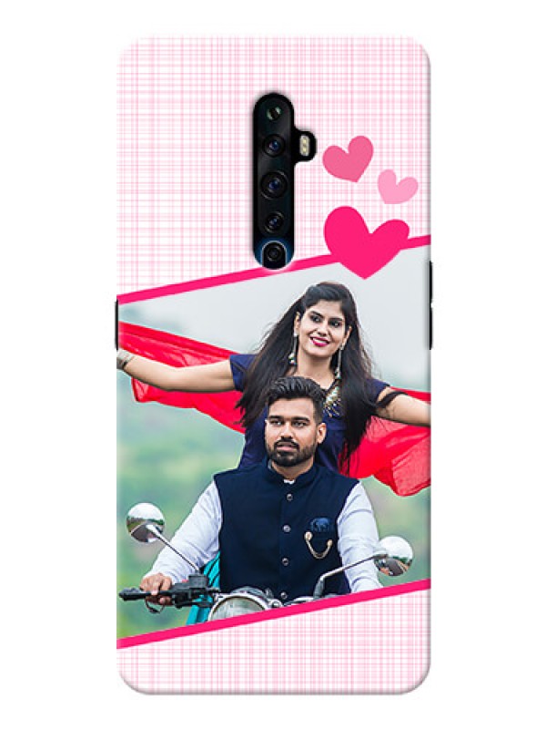 Custom Reno 2F Personalised Phone Cases: Love Shape Heart Design