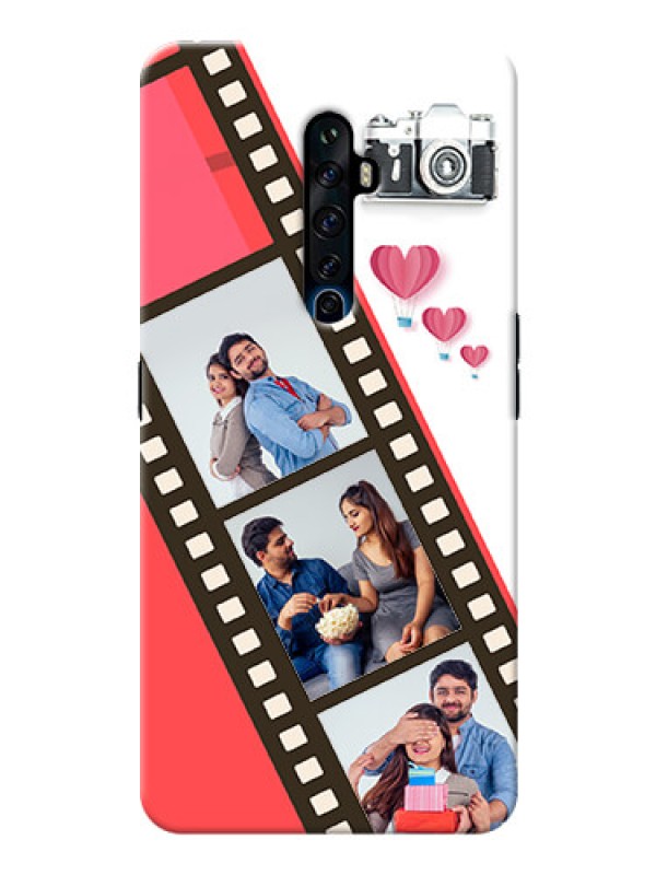 Custom Reno 2F custom phone covers: 3 Image Holder with Film Reel