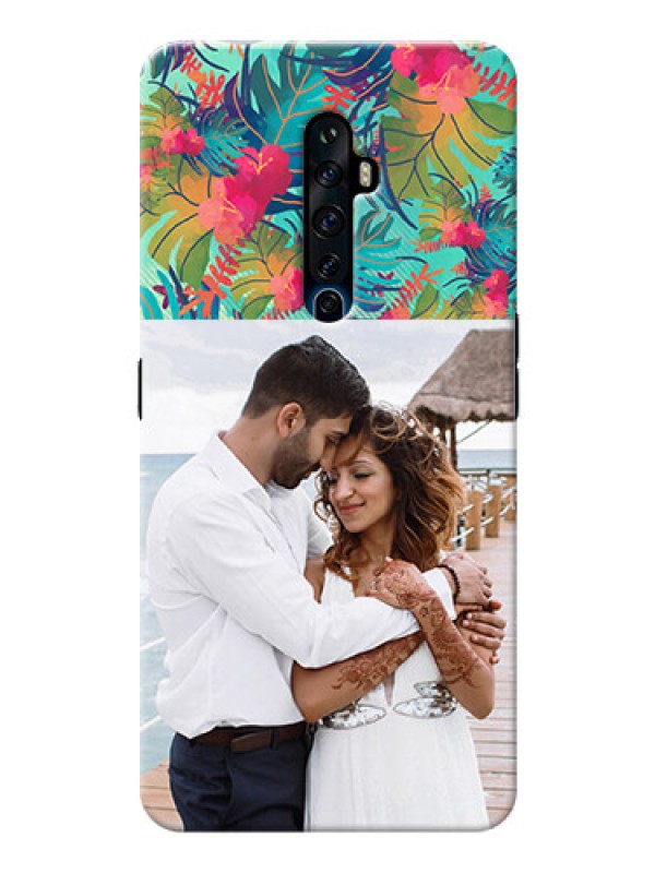 Custom Reno 2F Personalized Phone Cases: Watercolor Floral Design