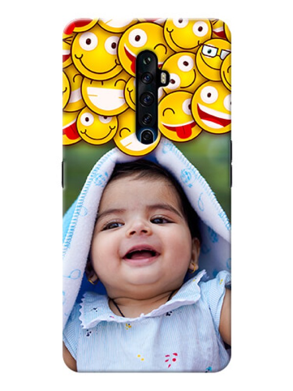 Custom Reno 2F Custom Phone Cases with Smiley Emoji Design