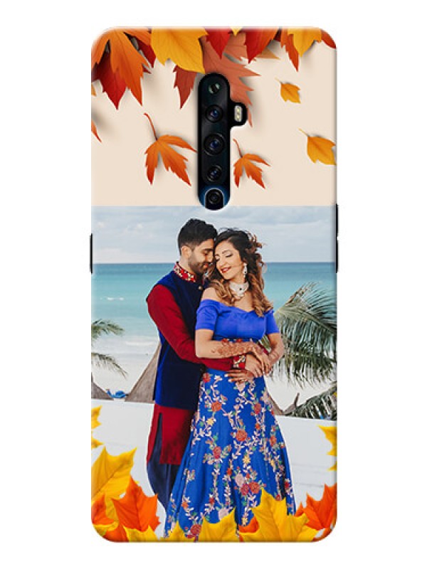 Custom Reno 2F Mobile Phone Cases: Autumn Maple Leaves Design