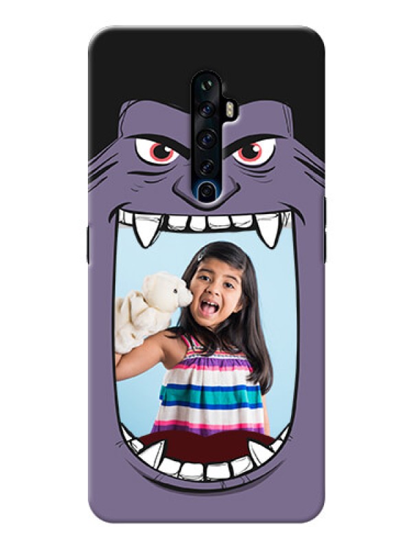 Custom Reno 2F Personalised Phone Covers: Angry Monster Design