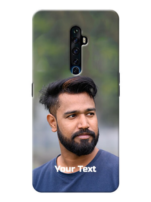 Custom Oppo Reno 2F Mobile Cover: Photo with Text