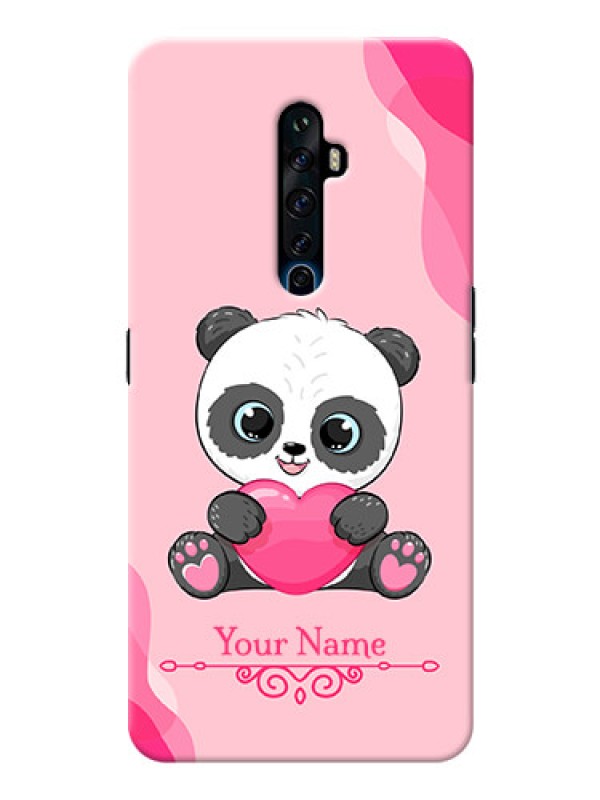 Custom Reno 2F Mobile Back Covers: Cute Panda Design