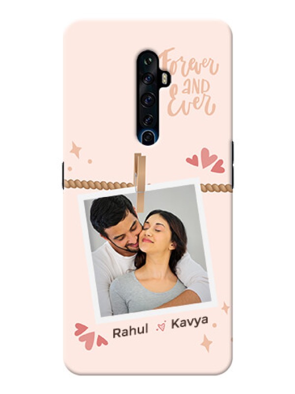 Custom Reno 2F Phone Back Covers: Forever and ever love Design