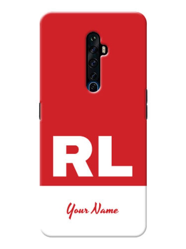 Custom Reno 2F Custom Phone Cases: dual tone custom text Design