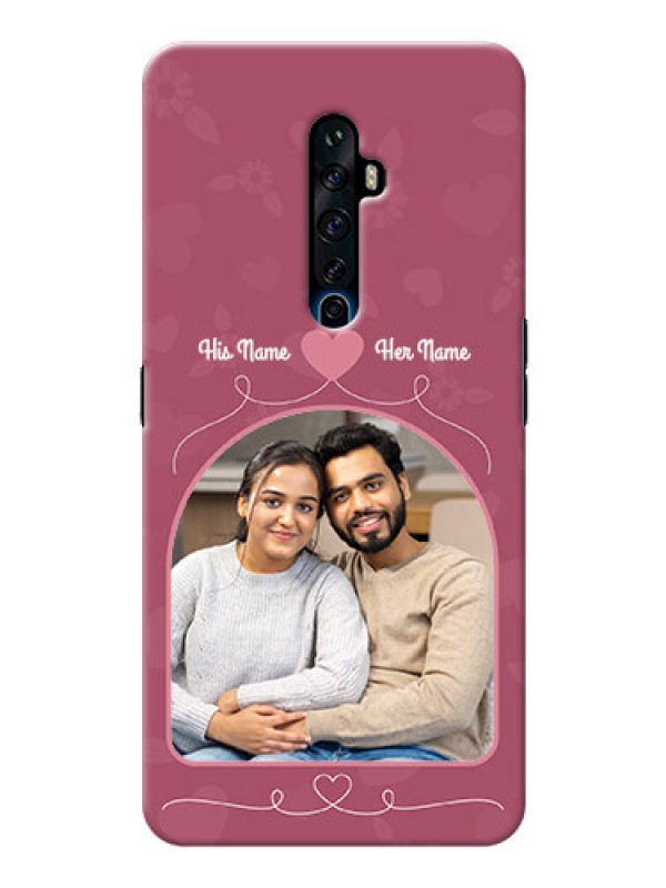Custom Reno 2Z mobile phone covers: Love Floral Design