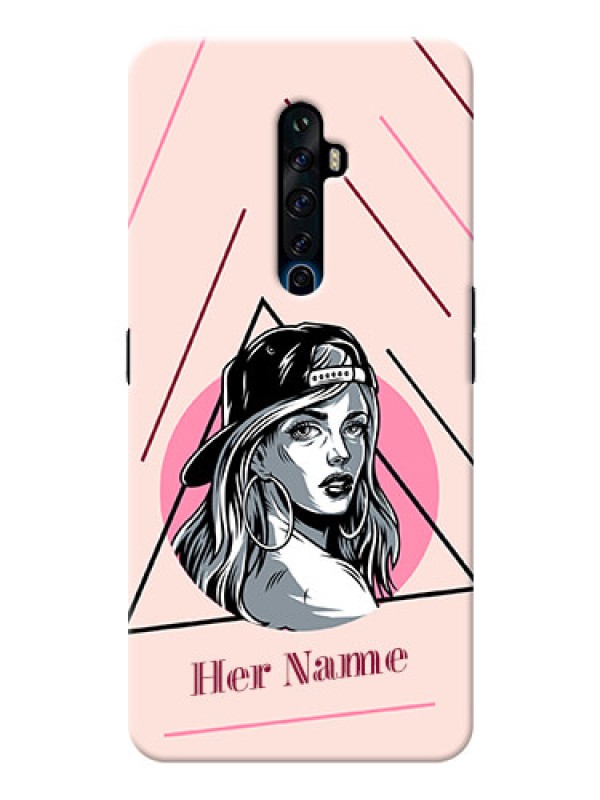 Custom Reno 2Z Custom Phone Cases: Rockstar Girl Design