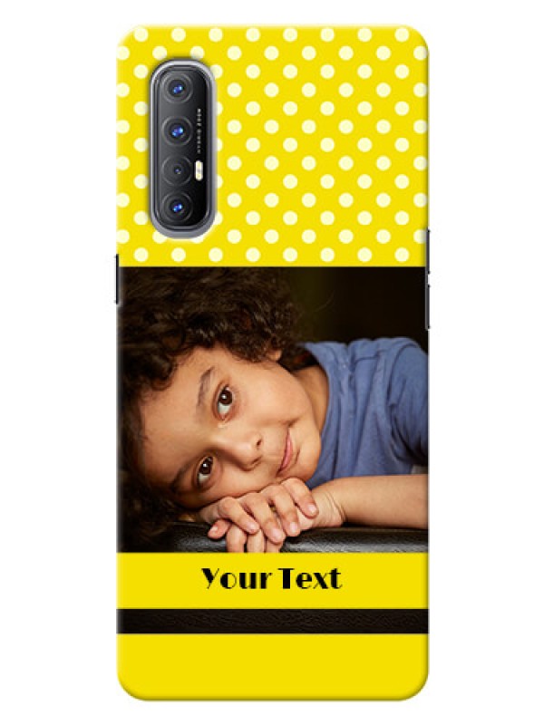 Custom Reno 3 Pro Custom Mobile Covers: Bright Yellow Case Design