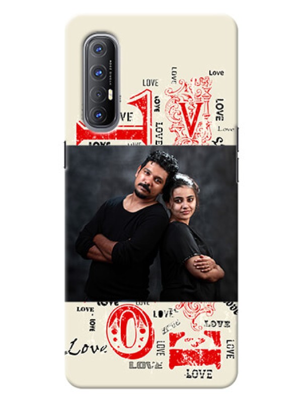 Custom Reno 3 Pro mobile cases online: Trendy Love Design Case