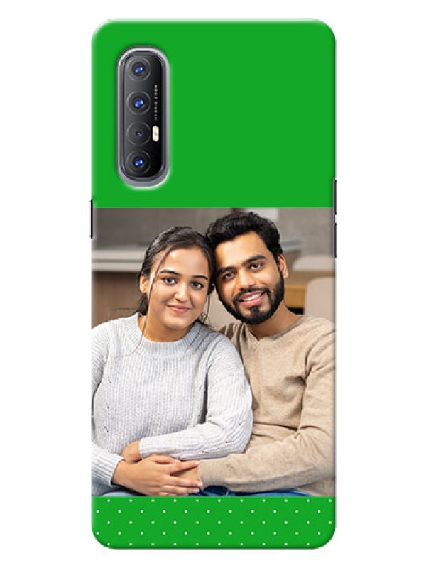 Custom Reno 3 Pro Personalised mobile covers: Green Pattern Design