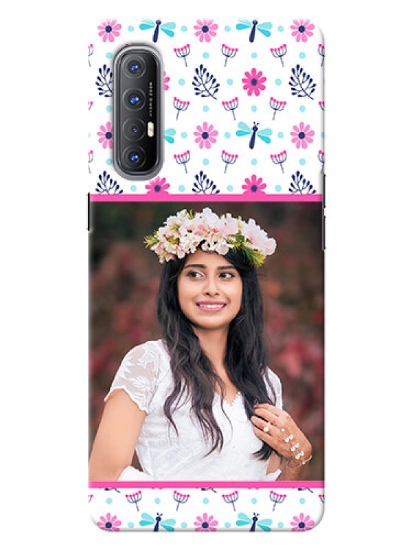 Custom Reno 3 Pro Mobile Covers: Colorful Flower Design