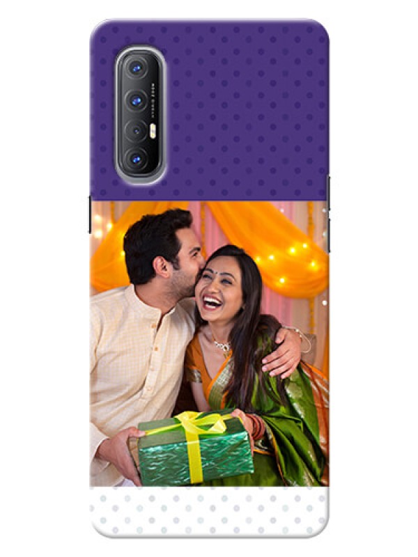 Custom Reno 3 Pro mobile phone cases: Violet Pattern Design