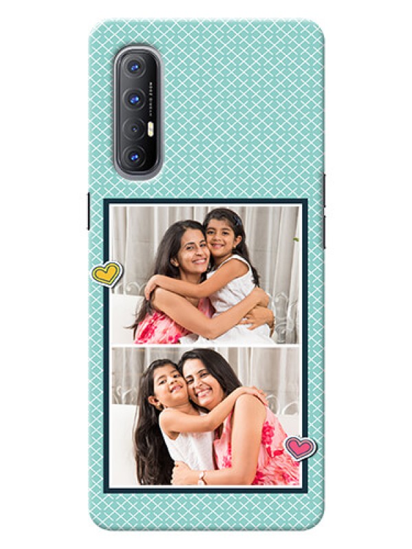 Custom Reno 3 Pro Custom Phone Cases: 2 Image Holder with Pattern Design