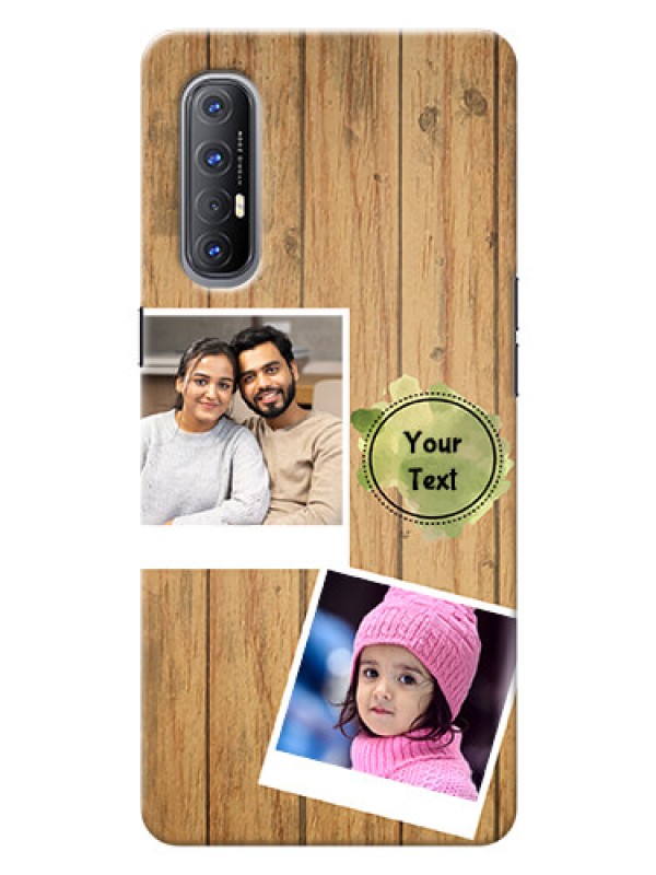 Custom Reno 3 Pro Custom Mobile Phone Covers: Wooden Texture Design