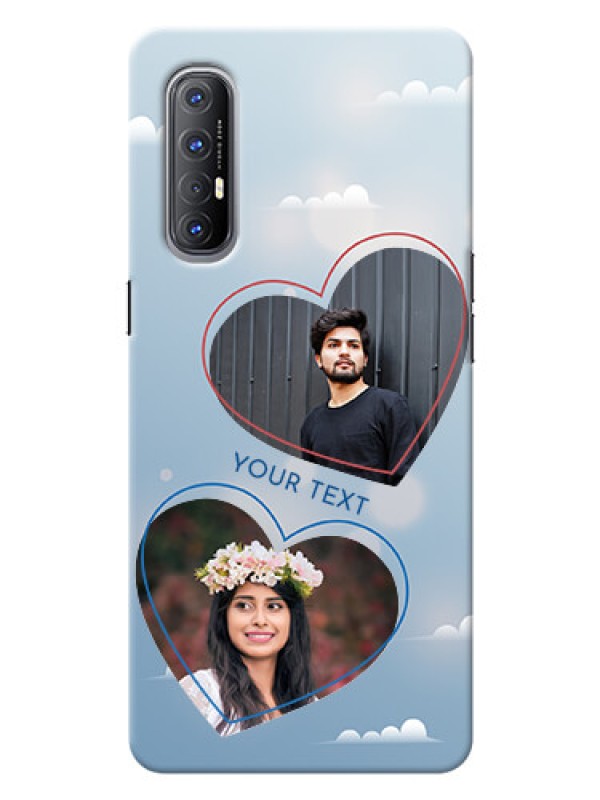 Custom Reno 3 Pro Phone Cases: Blue Color Couple Design 
