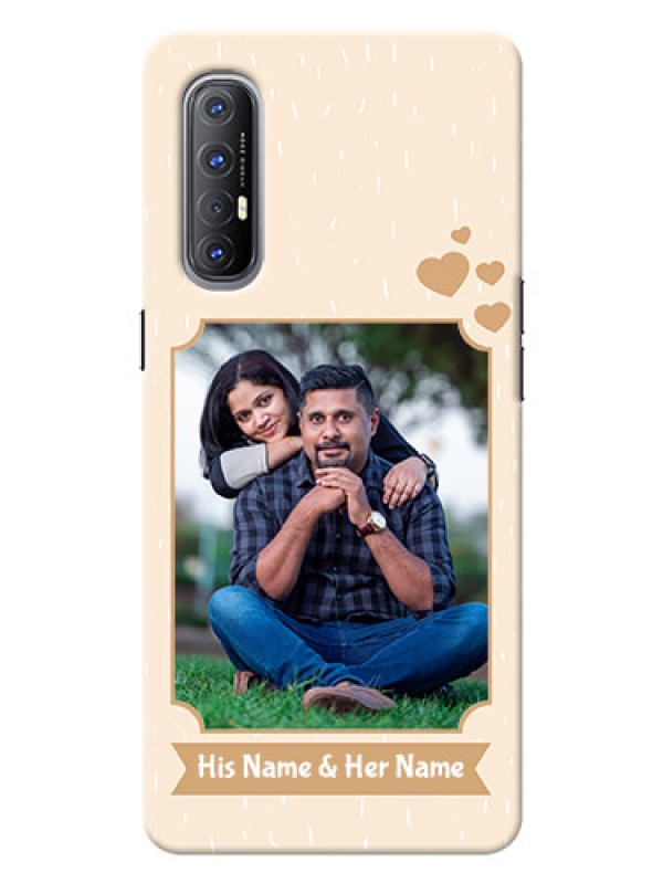 Custom Reno 3 Pro mobile phone cases with confetti love design 