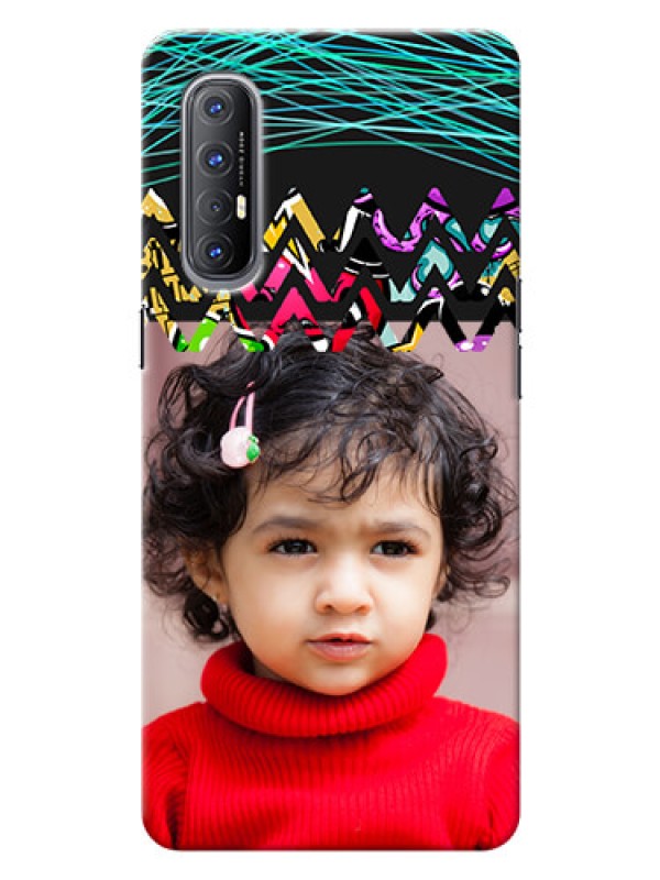 Custom Reno 3 Pro personalized phone covers: Neon Abstract Design