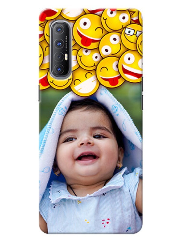 Custom Reno 3 Pro Custom Phone Cases with Smiley Emoji Design