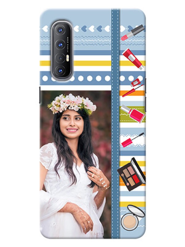 Custom Reno 3 Pro Personalized Mobile Cases: Makeup Icons Design