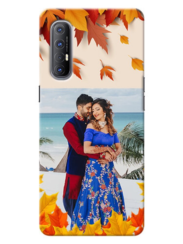 Custom Reno 3 Pro Mobile Phone Cases: Autumn Maple Leaves Design