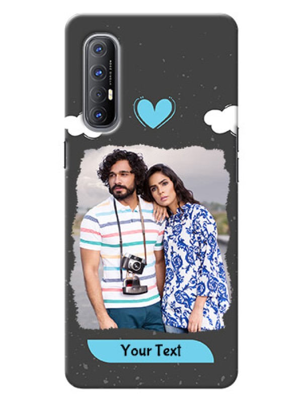 Custom Reno 3 Pro Mobile Back Covers: splashes with love doodles Design