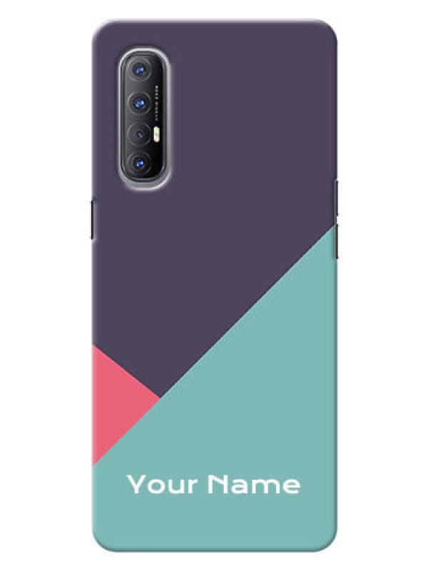 Custom Reno 3 Pro Custom Phone Cases: Tri Color abstract Design