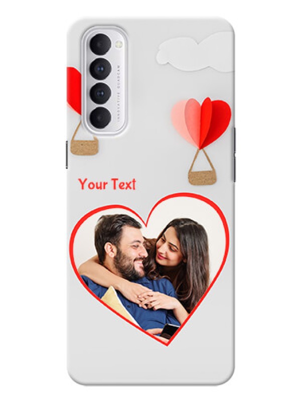 Custom Reno 4 Pro Phone Covers: Parachute Love Design