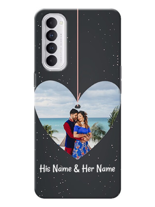 Custom Reno 4 Pro custom phone cases: Hanging Heart Design