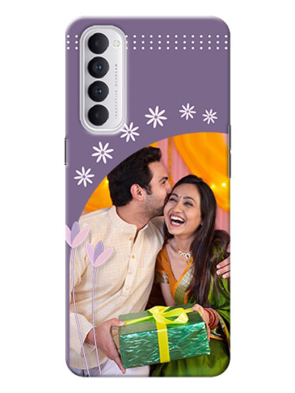 Custom Reno 4 Pro Phone covers for girls: lavender flowers design 