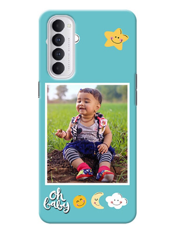 Custom Reno 4 Pro Personalised Phone Cases: Smiley Kids Stars Design