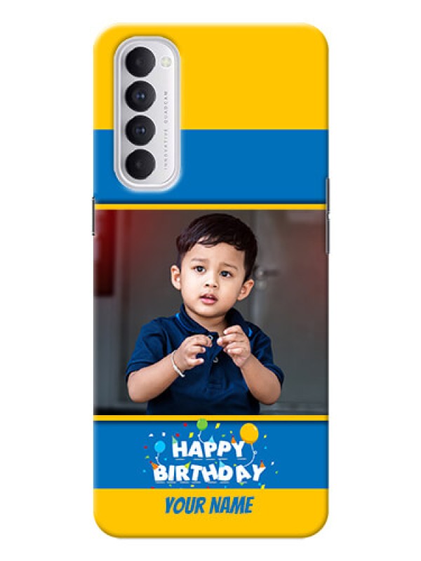 Custom Reno 4 Pro Mobile Back Covers Online: Birthday Wishes Design