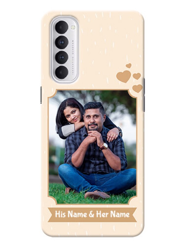 Custom Reno 4 Pro mobile phone cases with confetti love design 
