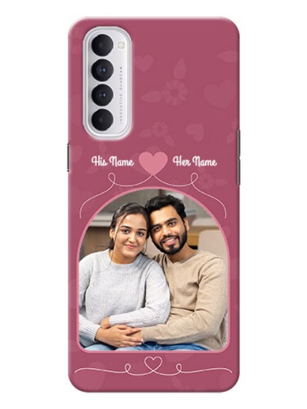 Custom Reno 4 Pro mobile phone covers: Love Floral Design