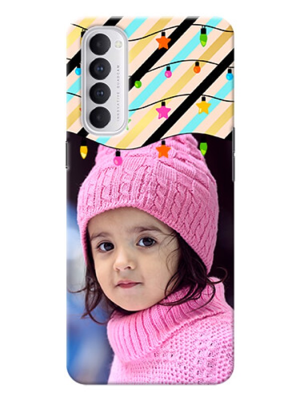 Custom Reno 4 Pro Personalized Mobile Covers: Lights Hanging Design