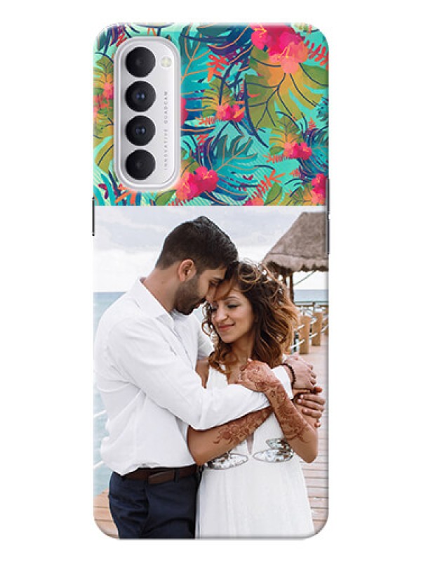 Custom Reno 4 Pro Personalized Phone Cases: Watercolor Floral Design