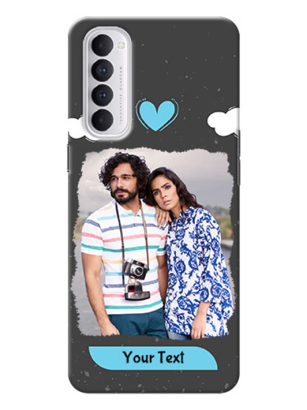 Custom Reno 4 Pro Mobile Back Covers: splashes with love doodles Design