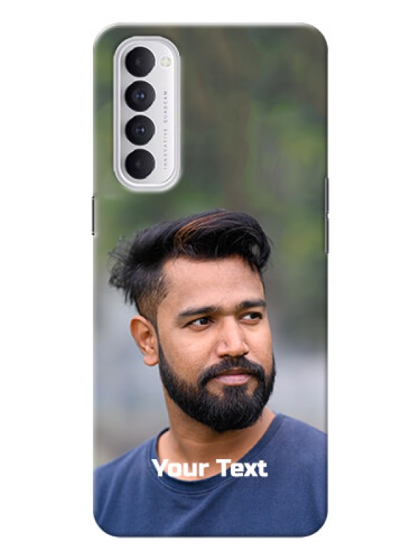 Custom Reno 4 Pro Mobile Cover: Photo with Text
