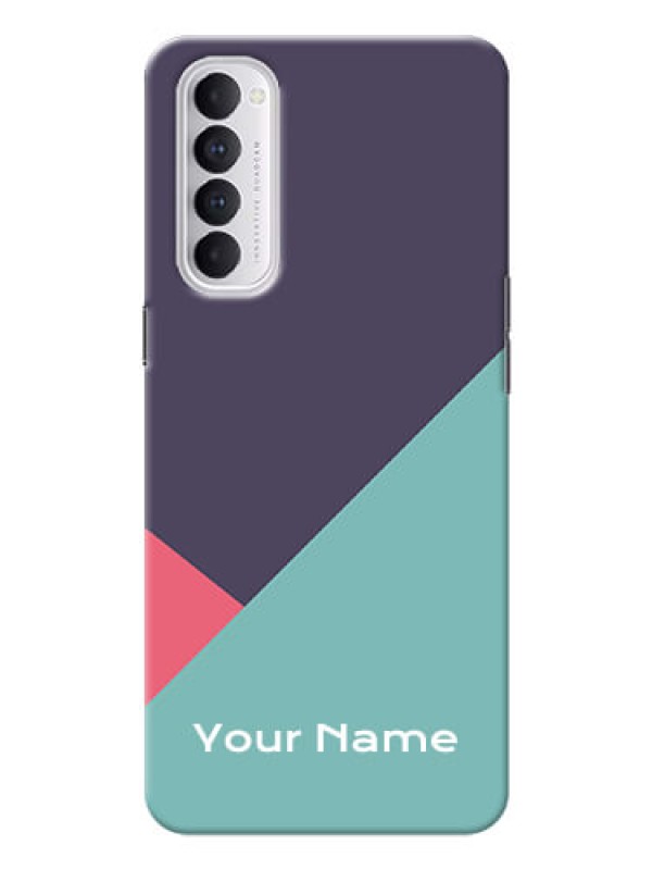 Custom Reno 4 Pro Custom Phone Cases: Tri Color abstract Design