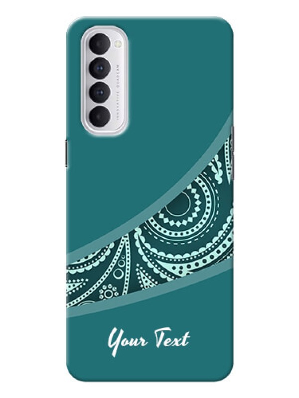 Custom Reno 4 Pro Custom Phone Covers: semi visible floral Design