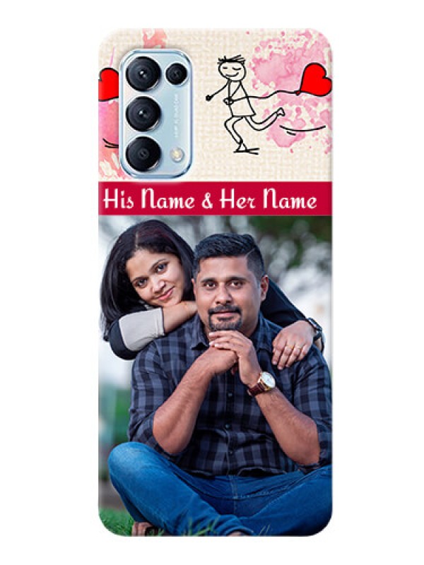 Custom Reno 5 Pro 5G phone back covers: You and Me Case Design