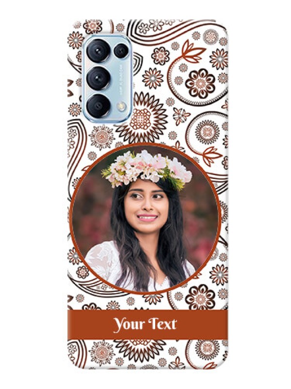 Custom Reno 5 Pro 5G phone cases online: Abstract Floral Design 