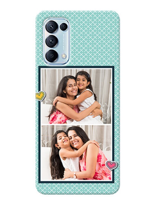 Custom Reno 5 Pro 5G Custom Phone Cases: 2 Image Holder with Pattern Design