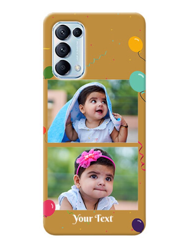 Custom Reno 5 Pro 5G Phone Covers: Image Holder with Birthday Celebrations Design