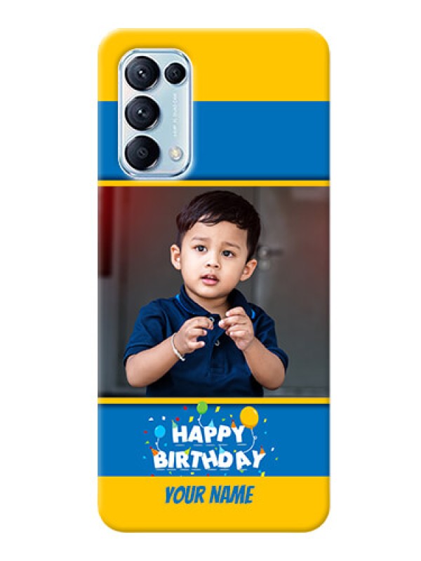 Custom Reno 5 Pro 5G Mobile Back Covers Online: Birthday Wishes Design